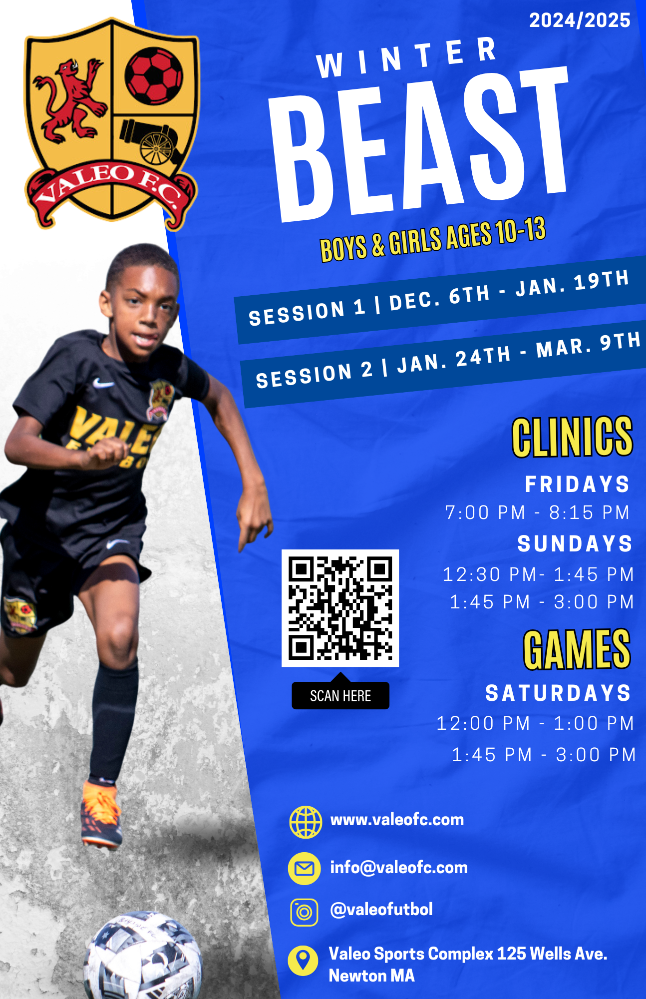 SE BEAST WINTER I & II NEW CLINIC TIMES DATES