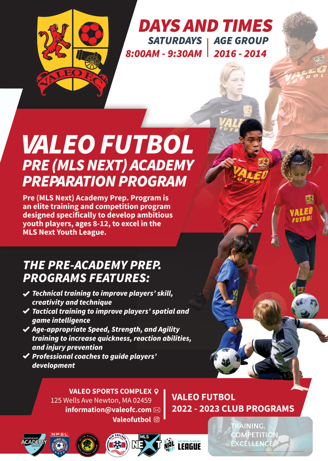 Valeo Pre MLS Next Preparation Program 2024